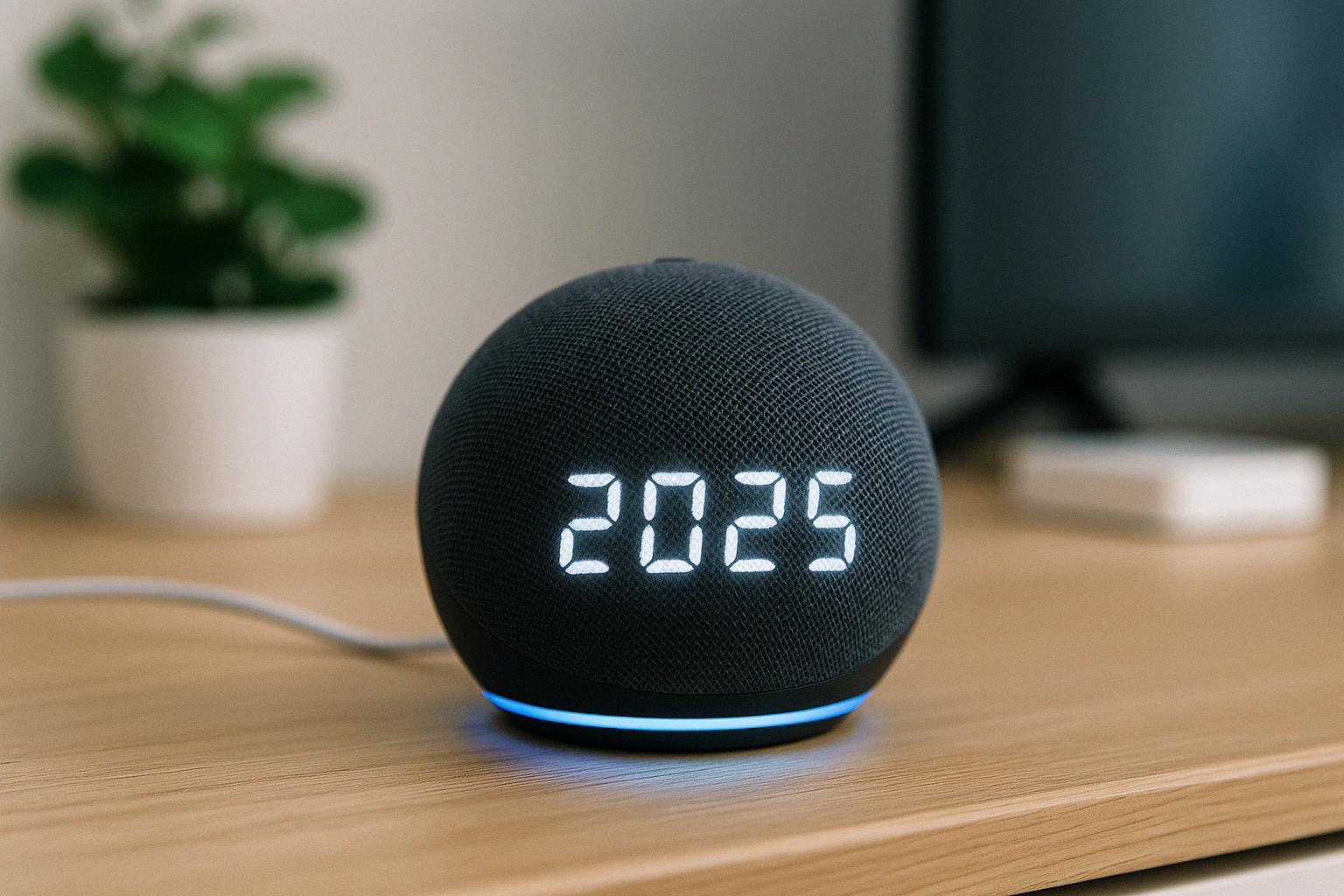 Echo Dot 5ª Geração com Relógio: O Pequeno Assistente que Transformou Minha Casa em 2025